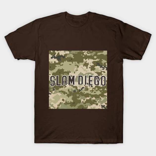 slam diego army pattern T-Shirt by rsclvisual